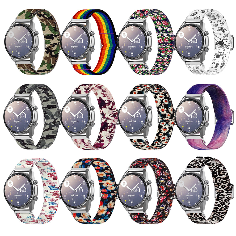 22 mm justerbar udskrivning af urbåndsrem udskiftning til Samsung Galaxy Watch3 45 mm Huawei Watch GT 2 Pro 22 mm justerbar udskrivning af urbåndsrem udskiftning til Samsung Galaxy Watch3 45 mm Huawei Watch GT 2 Pro